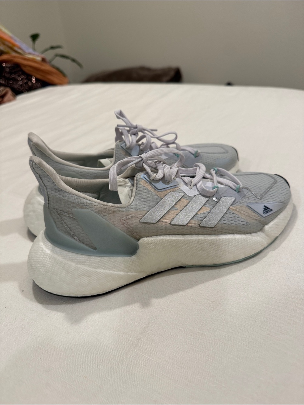 Adidas boost iridescent blue